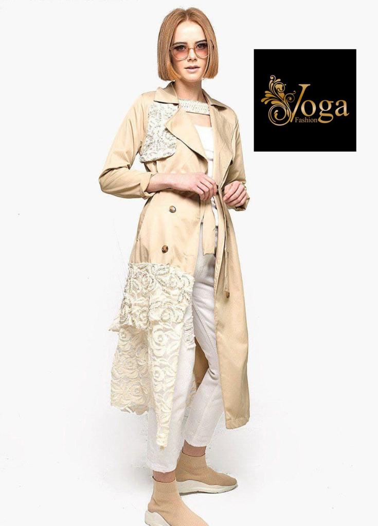 Gabardine com renda