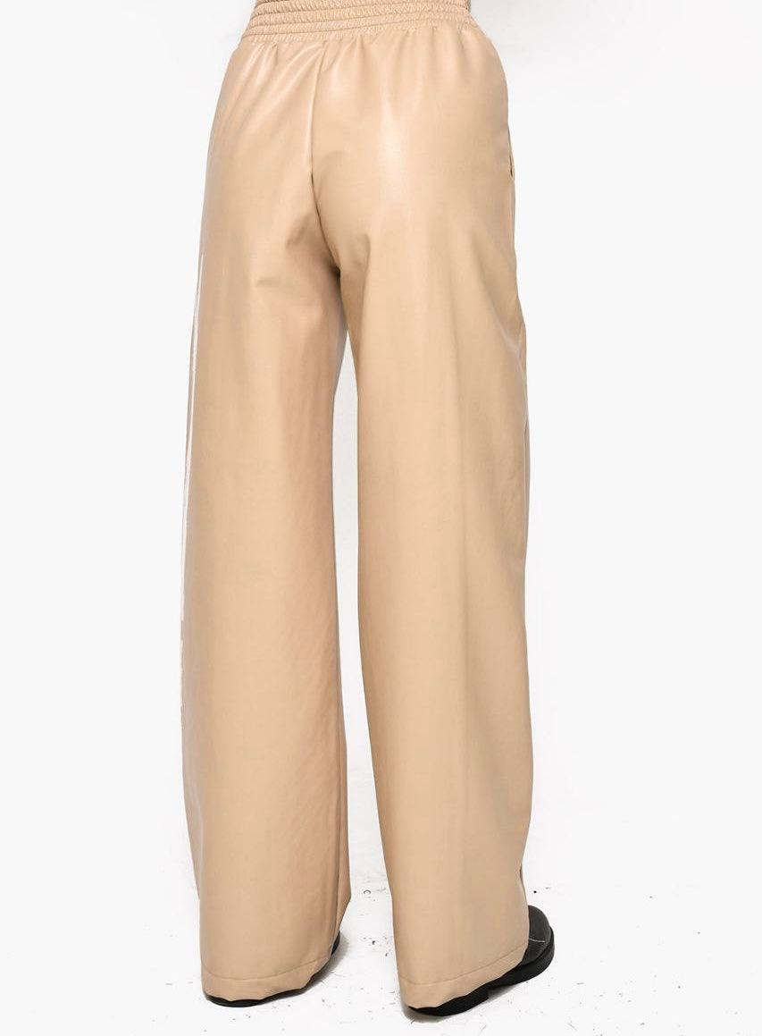 Beige Ecopele pantaloons