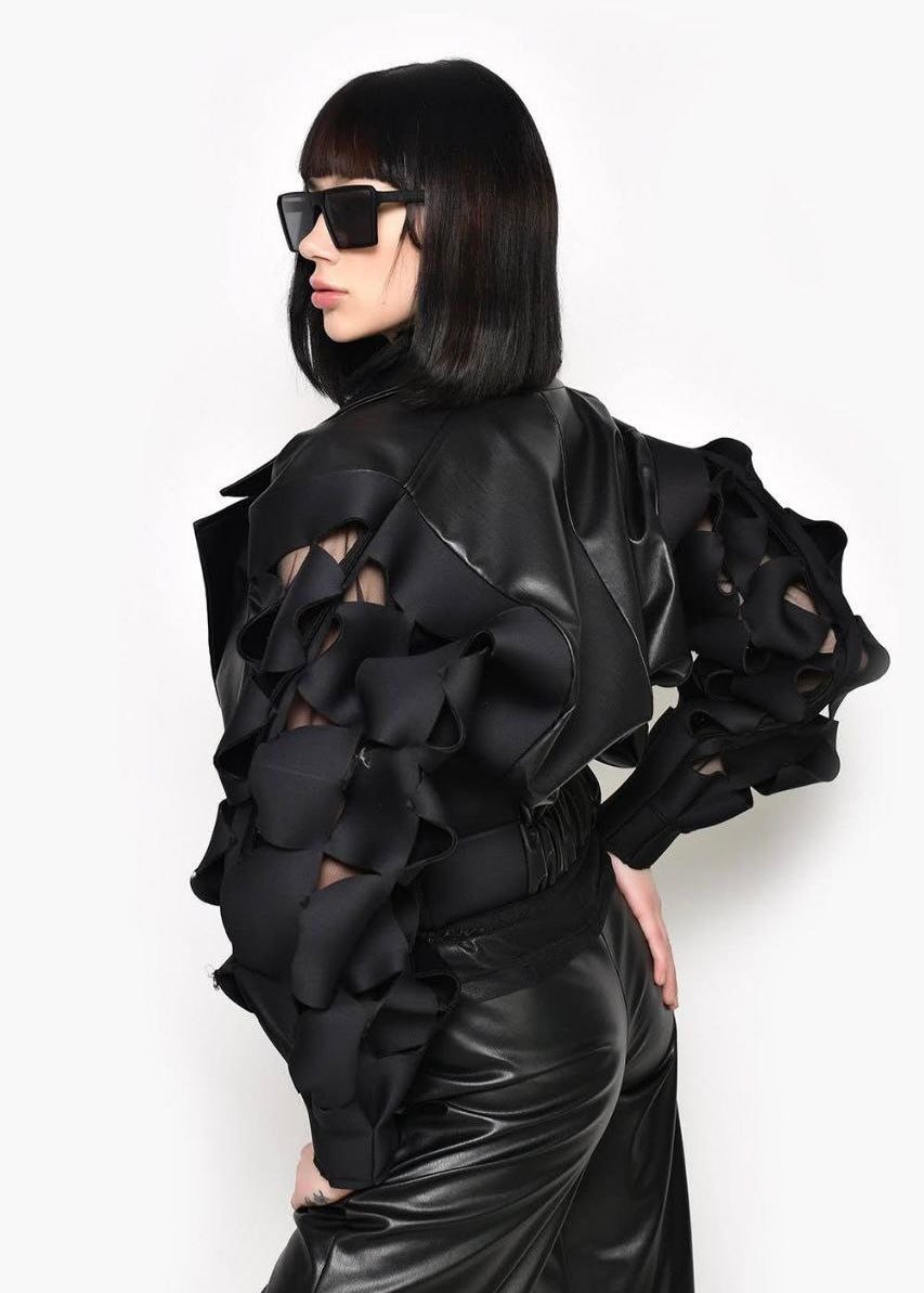 Black Eco-leather Jacket